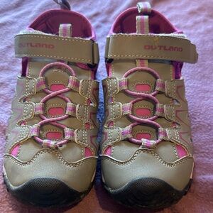 Outland Kids Sandals - Pink and Tan